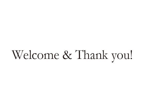 ウェディングスタンプ　メッセージ(Welcome&Thank you!)　WD-92
